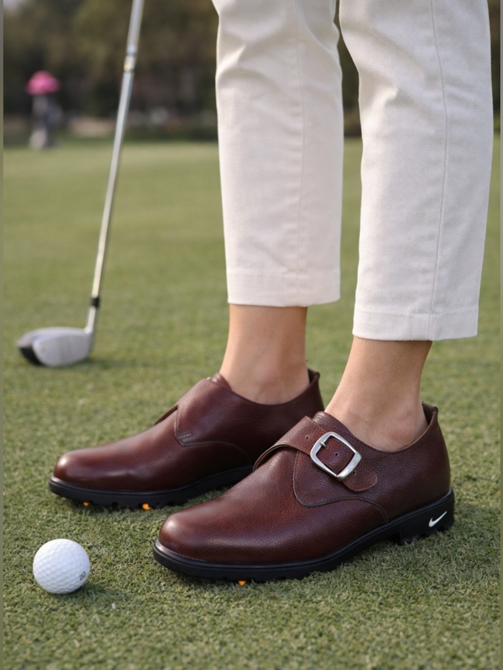 Nike x Tiger Woods Leather Monk Strap Golf Shoes | GORE-TEX | Premium